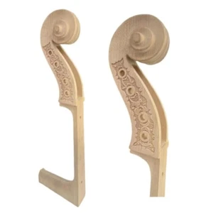Carved 4/4 Cello Neck,Maple Wood Full size Cello Head Scroll - Picture 1 of 8