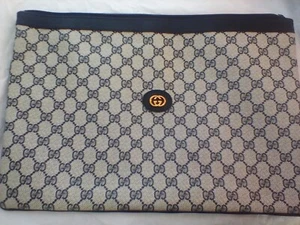 Authentic GUCCI PVC GG Interlock 16x11 ZipperEnvelope Doc Carry Case #0170980025 - Picture 1 of 18