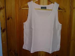 Oska linen pale pink vest top size 1 UK 10 - Picture 1 of 9