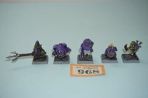 Warhammer Fantasy Zitadelle Nachtgoblin Squigs und Hirte x 5 Metall - Bild 1 von 7