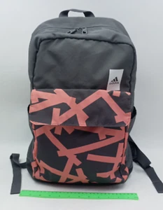 Adidas Grey Pink Rucksack Backpack Pockets Top Handle Lightweight 45x29x15 cm - Picture 1 of 24
