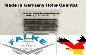10x HW (HM) Hobelmesser 82mm Wendemesser f. Makita Elektrohobel - Picture 1 of 3