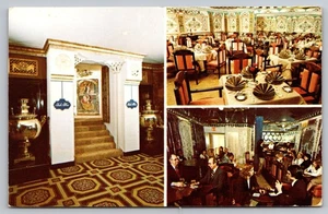 Cartolina d'epoca ristorante Shah Abbas Waldorf-Astoria NY anni 70 - Foto 1 di 2