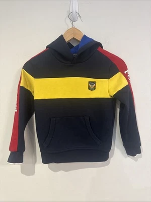Sudadera con capucha Polo Ralph Lauren para niños - talla 7 colorblock - EE. UU. Spellout Foto 1 de 4
