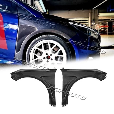 Real Carbon Fiber Vented Front Side Fender Fit for Ford Focus ST RS 2013-2018 - Image 1 of 4