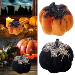 Künstlicher Kürbis Schreibtisch Ornament Geschenk Basteln Deko Handarbeit Halloween - Bild 1 von 14