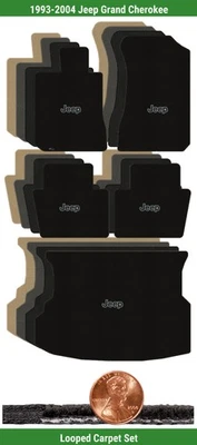 Набор ковриков Custom Loop для 93-04 Grand Cherokee с логотипом (5 штук) #UPA - Изображение 1 из 4