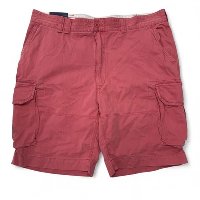 Polo Ralph Lauren Cargo Shorts Classic Fit Chino Red Mens 44T Tall NWT Cotton - Image 1 of 4