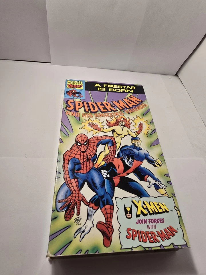A Firestar Is Born Spiderman Vhs Great Condition Sleeve And Vhs - Image 1 of 1