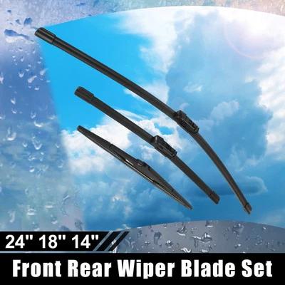 Juego de 3 escobillas limpiaparabrisas 24" 18" 14" para Mazda CX-5 2017-2020 bloqueo superior Foto 1 de 4