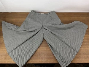 Vintage 1960s Harella Culottes High Waist Pleated Shorts Split Skirt Pants UK14 - Picture 1 of 11