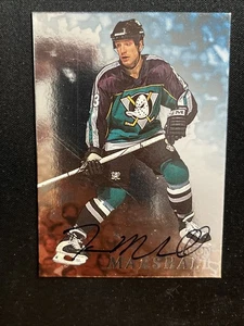 98-99 In The Game Hockey Be A Player Auto 1 Jason Marshall - Imagen 1 de 2