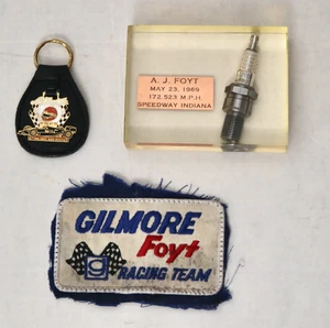 A. J. Foyt Indy 500 Speedway Indiana Vintage Memorabilia Lot - Bild 1 von 7