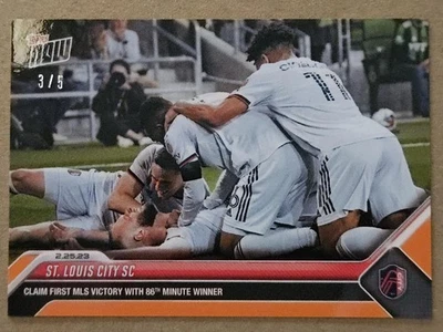 2023 Topps Now MLS St Louis City SC #8 Rookie RC Orange /5 - Image 1 of 4