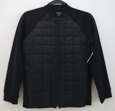 Chaqueta de bombardero acolchada polar dinámica negra Old Navy Active para niño talla L (10-12) Foto 1 de 4