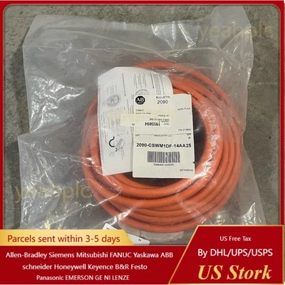 OEM Allen Bradley 2090-CSWM1DF-14AA25 Kinetix Cable Single DSL 2090 Series NEW - Image 1 of 4