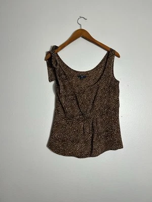 Top sin mangas con estampado de animales GAP para mujer talla XS lazo calce holgado Foto 1 de 4