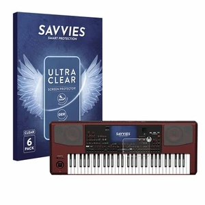 Savvies 6x Folie für KORG Pa700 Schutzfolie Displayschutz Display Schutz Klar - Zdjęcie 1 z 11