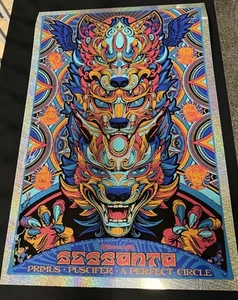 Poster in lamina firmato Sessanta Peterson Events Center Pittsburgh Slater 19/75 - Foto 1 di 6