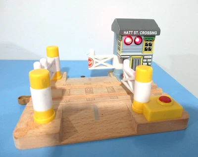 Thomas the Train Wooden Railway Hatt St. Crossing Station Sound Lights- READ! - Image 1 of 4