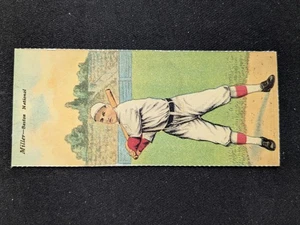 1911 Mecca Double Folder Baseball Card # Miller / Herzog - Boston Rustlers - Picture 1 of 3