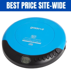 Portable Slim CD Player with Earphones β Anti-Skip, USB, CD-R/RW Support - Picture 1 of 6
