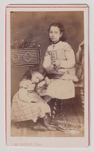 CDV De Lacger à Toulouse - Enfants -  Vintage albumen print c.1870 - Bild 1 von 2