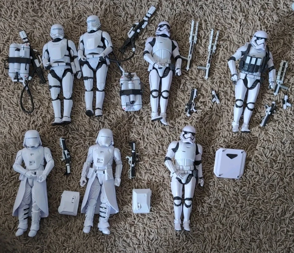 Star Wars The Black Series #16 First Order Trooper Lot Flametrooper Snowtrooper - Image 1 of 1