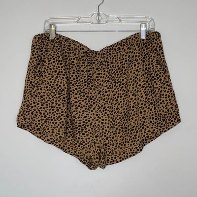 Pantalones Cortos Aerie Para Mujer Estampado de Leopardo Talla Grande Guepardo Animal Elástico Suave Foto 1 de 4
