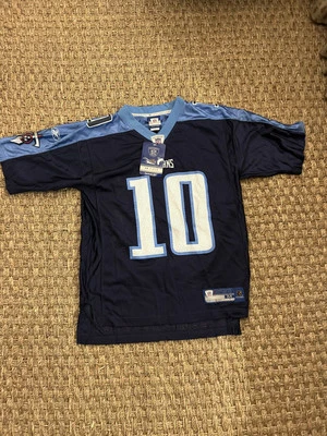 NUEVO CON ETIQUETAS 2006 Reebok On Field Vince Young Tennessee Titans Hombres Equipo NFL CAMISETA M Foto 1 de 4