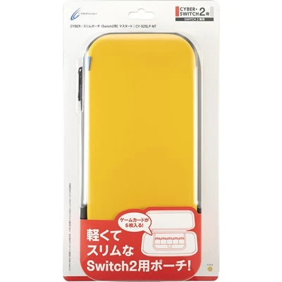 CYBER Gadget Slim Pouch case for Nintendo Switch 2 Game Console Mustard Yellow - Image 1 of 4