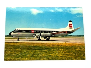 Aviation Airline Postcard BEA BRITISH EUROPEAN AIRWAYS VICKERS VISCOUNT - Picture 1 of 3