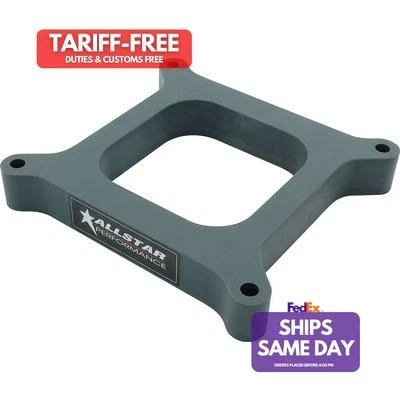 Allstar ALL25981, One Gray Plastic Carb Spacer 4150 Open 1.00In Performance Part - Image 1 of 4