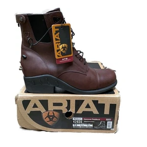 Botas de montar ARIAT Hanover Paddock para mujer talla 11 marrón cuero 42026 NUEVAS - Imagen 1 de 15