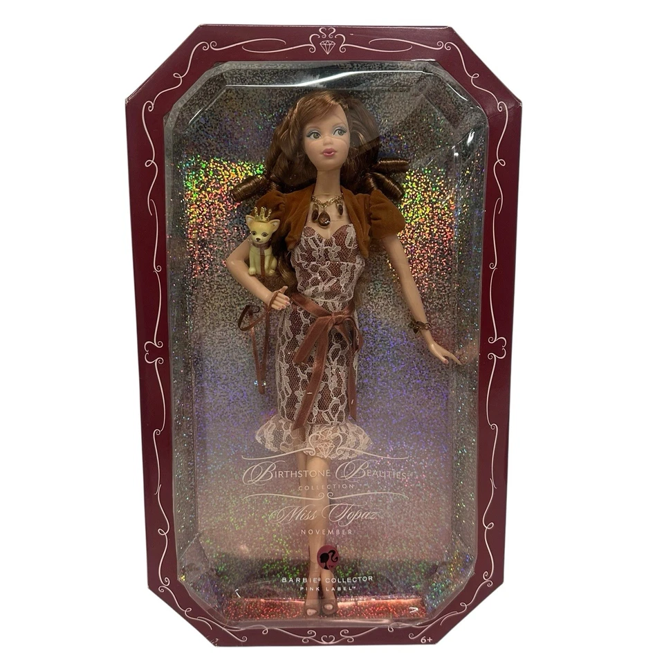 Muñeca Barbie Birthstone Beauties 2007 modelo Miss Topacio de noviembre Muse Steffie Face Foto 1 de 4