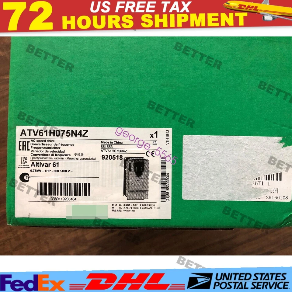 one  snd Inverter ATV61H075N4Z 0.75KW 380V Fedex or US Free TAX - Image 1 of 1