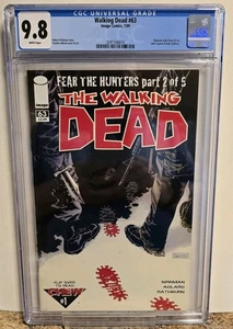Walking Dead #63 CGC 9.8 NO RESERVE BLOWOUT! WEISSE SEITEN. CHEW #1 FLIPBOOK! - Bild 1 von 3