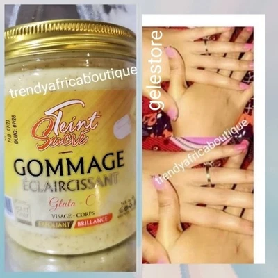  EXFOLIANTE CORPORAL EXFOLIANTE ECLAIRCISSANTE TEINT Sucre Gommage 400 g X 1 tarro 👌🔥🔥 Foto 1 de 3