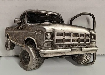 Vintage Bergamot Brass Works Belt Buckle E-38 Pick Up Truck 1978 - Image 1 of 3