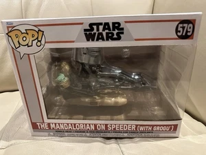 Funko Pop! Exclusive Star Wars Mandalorian on Speeder With Grogu #579 - Bild 1 von 6