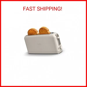 Tostadora delgada Bella de 2 rebanadas, utensilios de cocina Fits-Anywhere™, control de pantalla de 6 ajustes - Imagen 1 de 2
