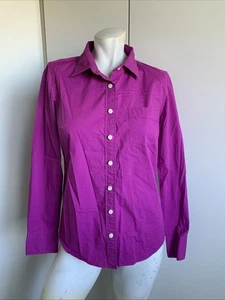 J.Crew lila Damen Gr. Small Langarm Hemd mit Knopfleiste Baumwollmischung - Bild 1 von 5