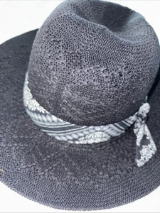🌟FatFace Women’s Fedora Hat, Black, One Size🌟 - Picture 1 of 4