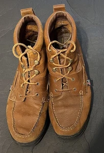 Justin Grizzly Chukka Boots 995 Mens 10.5 M Brown Leather Ankle Western Work - Picture 1 of 10