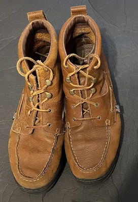 Justin Grizzly Chukka Botas 995 Para Hombres 10.5 M Cuero Marrón Tobillo Trabajo Occidental Foto 1 de 4