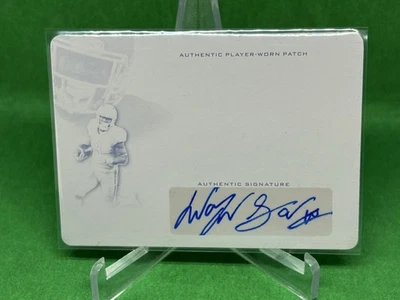 Wayne Gallman 2017 Leaf Trinity patch auto Printing Plate 1/1 Clemson Giants - Image 1 of 2