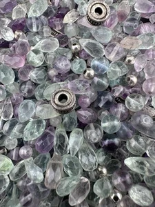 Großes Set Natursteinbedarf und ein paar silberfarbene Abstandshalter 6,6 Unzen insgesamt - Bild 1 von 3