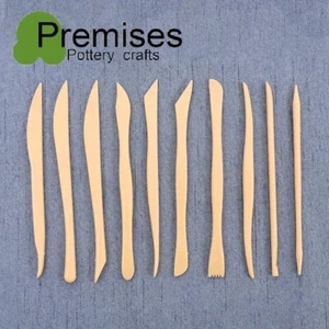 10pcs Clay Sculpting Tools Ceramic Polymer Double Ended Smoothing Dotting DIY - Picture 1 of 3