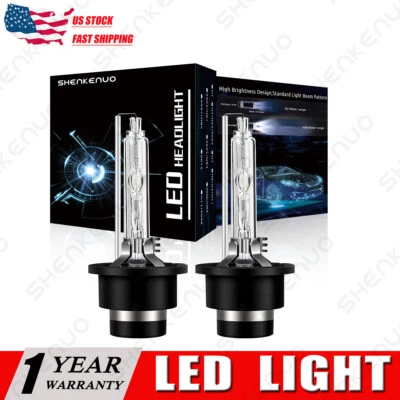 D2S HID Headlight For Infiniti G35 2005-08 G37 2008-2014 Coupe Sedan 6000K Bulbs - Image 1 of 4