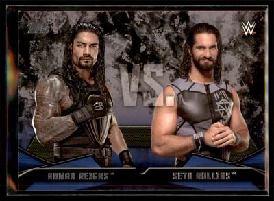 2016 Topps Then Now Forever WWE Rivalries #2 Seth Rollins vs Roman Reigns - Image 1 of 2